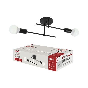 Люстра под лампу LOFT EASY-2E27-BL 2хЕ27 черный IN HOME во Владивостоке