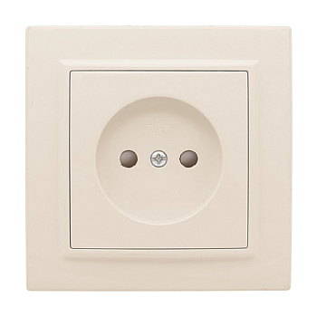 Розетка 1-местная СП б/з 10 А с защитной шторкой бежевый Минск EKF во Владивостоке