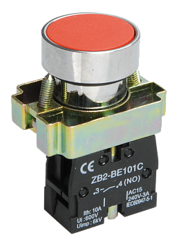 Кнопка управления LAY5-BA41 без подсветки красная 1з IEK во Владивостоке