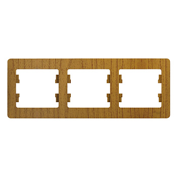 Рамка тройная Glossa SE дуб во Владивостоке