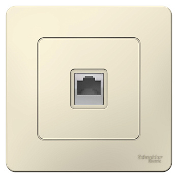 Розетка компьютерная BLANCA SE молочная во Владивостоке