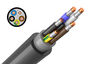 Кабель ППГ нг(А)-FRHF 5х4 ок (N, PE) - 0,66кВ ГОСТ 31996-2012 Кабэкс во Владивостоке