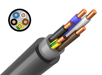 Кабель ВВГ нг(А)-LSLTx 5х4 ок (N, PE) - 0,66кВ ГОСТ 31996-2012 Кабэкс во Владивостоке
