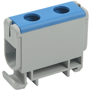 Клемма вводная силовая КВС 6-50 кв.мм. синяя IEK  – купить распределительные коробки, крепеж, изоляцию оптом и в розницу  Клемма вводная силовая КВС 6-50 кв.мм. синяя IEK во Владивостоке