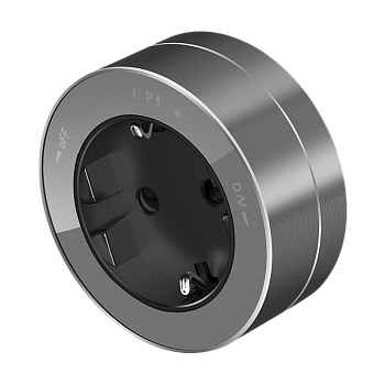 Розетка 2К+З круглая 16А/250В Графит MultiTrack SE во Владивостоке