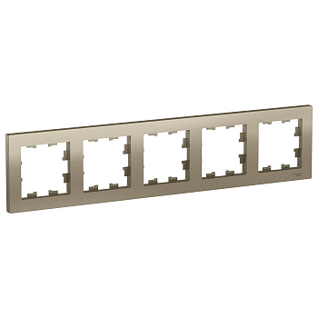 Рамка пятиместная AtlasDesign SE шампань во Владивостоке