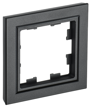 Рамка одинарная BRITE IEK черная во Владивостоке