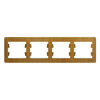 Рамка четырехместная Glossa SE дуб во Владивостоке