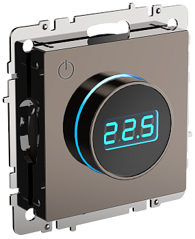 Термостат электронный с индикацией BRITE бронза IEK  – купить обогреватели, конвекторы, теплый пол оптом и в розницу  Термостат электронный с индикацией BRITE бронза IEK во Владивостоке