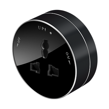 Розетка универс. круглая 13А/250В Антрацит MultiTrack SE во Владивостоке