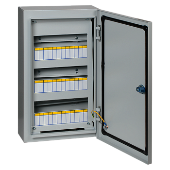 Корпус металлический ЩРН 36 мод. 520х310х120 с замком IP54 EKF Proxima  – купить щиты пластиковые, металлические оптом и в розницу  Корпус металлический ЩРН 36 мод. 520х310х120 с замком IP54 EKF Proxima во Владивостоке