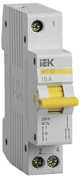 Выключатель-разъединитель трехпозиционный ВРТ-63 1P 16А IEK во Владивостоке
