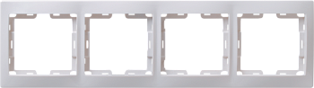 Рамка четырехместная КВАРТА IEK белая во Владивостоке