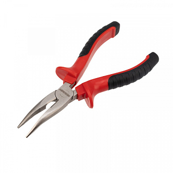 Тонкогубцы изогнутые REXANT 160 мм никелированные, двухкомпонентные рукоятки во Владивостоке