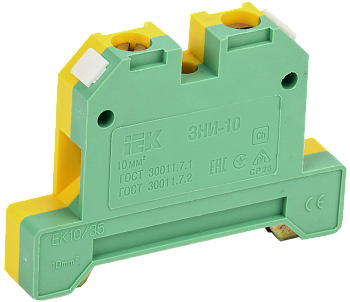 Зажим наборный ЗНИ-10PEN 10мм2 (JXB-земля) IEK  – купить распределительные коробки, крепеж, изоляцию оптом и в розницу  Зажим наборный ЗНИ-10PEN 10мм2 (JXB-земля) IEK во Владивостоке