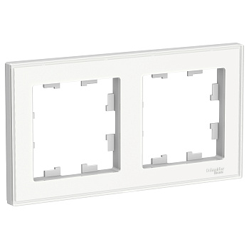 Рамка двойная AtlasDesign ART SE белая во Владивостоке