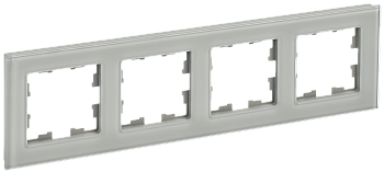 Рамка четырехместная BRITE IEK стекло дымчатая во Владивостоке