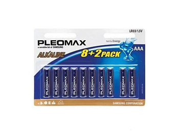 Батарейки ААА Pleomax LR03-8+2BL (10шт) во Владивостоке