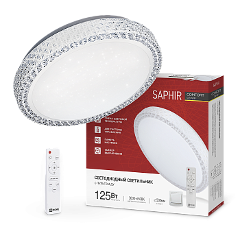 Светильник светодиодный COMFORT SAPHIR 125Вт 230В 3000-6500K 10000Лм 500x115мм с пультом ДУ IN HOME  – купить кабель и провод оптом и в розницу  Светильник светодиодный COMFORT SAPHIR 125Вт 230В 3000-6500K 10000Лм 500x115мм с пультом ДУ IN HOME во Владивостоке