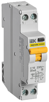 Дифференциальный автомат АВДТ32ML тип A С16 30мА KARAT IEK во Владивостоке