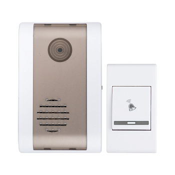 Звонок беспроводной на батарейках 003 (белый-серый 36 мелодий с индикатором 2х1,5В АA дистанция 80 м.) EKF Basic во Владивостоке