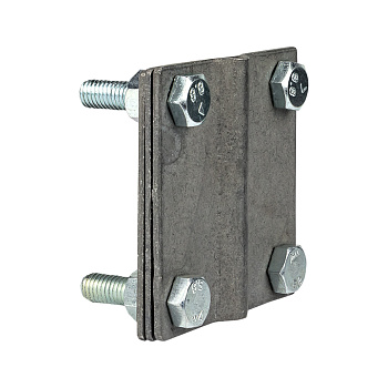 Зажим полоса 40 - прут 10 (3 пластины 70x70мм) HZ EKF PROxima во Владивостоке