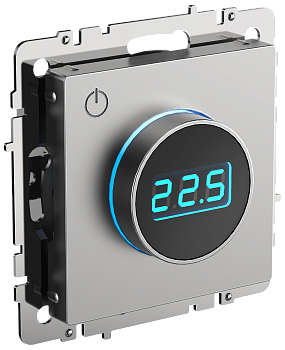 Термостат электронный с индикацией BRITE сталь IEK  – купить обогреватели, конвекторы, теплый пол оптом и в розницу  Термостат электронный с индикацией BRITE сталь IEK во Владивостоке