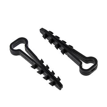 Дюбель-хомут 6-12 мм для плоского кабеля черный (упак. 50шт) EKF во Владивостоке