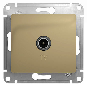 Розетка телевизионная антенна коннектор Glossa SE титан во Владивостоке