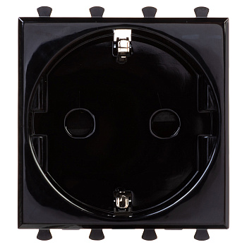 Розетка модульная, 2P+E, с защитной шторкой, Avanti "Черный квадрат", 2 мод. DKC во Владивостоке