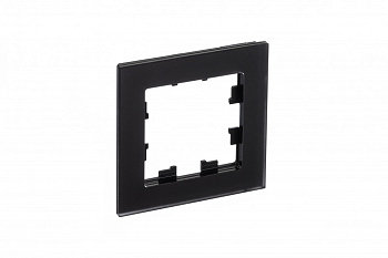 Рамка одинарная AtlasDesign Nature SE матовое стекло черная во Владивостоке