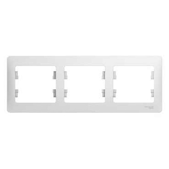 Рамка тройная Glossa SE белая во Владивостоке