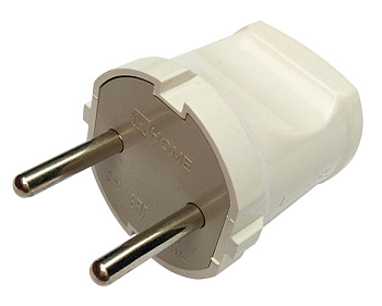 Вилка прямая 10А белая 4142 IN HOME во Владивостоке