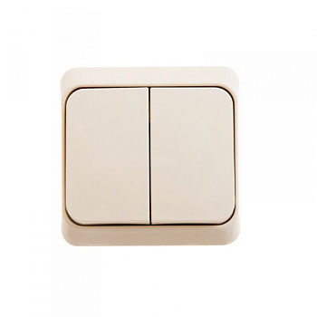 Выключатель двухклавишный ЭТЮД SE крем во Владивостоке