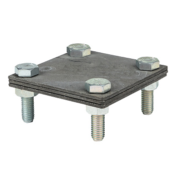 Зажим полоса 40 - полоса 40 (3 пластины 70х70мм) HZ EKF PROxima во Владивостоке