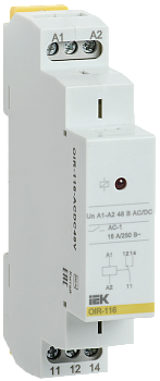 Реле промежуточное OIR 1 контакт 16А 48В AC/DC IEK во Владивостоке