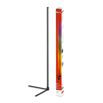 Светильник напольный светодиодный ТСО 01Ч 12Вт RGB, с пультом ДУ, с адаптером ЧЕРНЫЙ IN HOME во Владивостоке