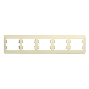 Рамка пятиместная Glossa SE бежевая во Владивостоке