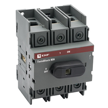 Рубильник 80A 3P c рукояткой управления для прямой установки TwinBlock EKF PROxima во Владивостоке