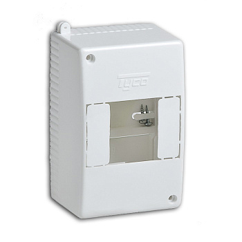 Корпус пластиковый на 4 модуля 130х90х65мм  – купить щиты пластиковые, металлические оптом и в розницу  Корпус пластиковый на 4 модуля 130х90х65мм во Владивостоке