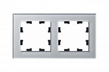 Рамка двойная AtlasDesign Nature SE стекло алюминий во Владивостоке