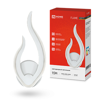 Светильник светодиодный ELEGANT FLAME 15Вт 230В 3000-6500K 1200Лм STEP COLOR белый IN HOME во Владивостоке