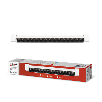 Светильник трековый линейный светодиодный поворотный LTR-02R-TL 30Вт 4000К 3000Лм 475мм IP40 24 градуса белый серии TOP-LINE IN HOME во Владивостоке