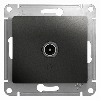 Розетка телевизионная Glossa SE антрацит во Владивостоке