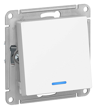 Переключатель одноклавишный AtlasDesign SE с подсветкой лотос во Владивостоке