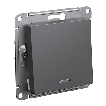 Переключатель одноклавишный AtlasDesign SE с подсветкой базальт во Владивостоке