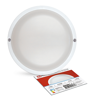 Светильник светодиодный герметичный СПП 1565-КРУГ 15Вт 6500К 1350Лм IP65 140мм IN HOME во Владивостоке