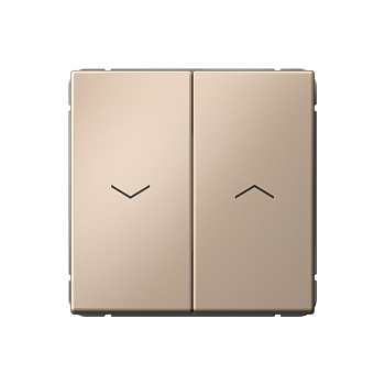 ARTGALLERY 2-клавишный ВЫКЛЮЧАТЕЛЬ ДЛЯ ЖАЛЮЗИ, 2х сх.4, 10А, механизм, ПЕСОЧНЫЙ во Владивостоке