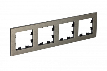 Рамка четырехместная AtlasDesign Nature SE металл латунь во Владивостоке