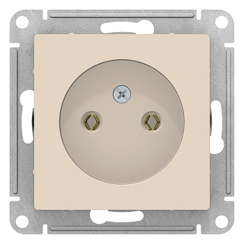 Розетка одинарная AtlasDesign SE бежевая во Владивостоке